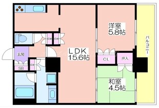 ローレルスクエア大阪ベイタワーの物件間取画像